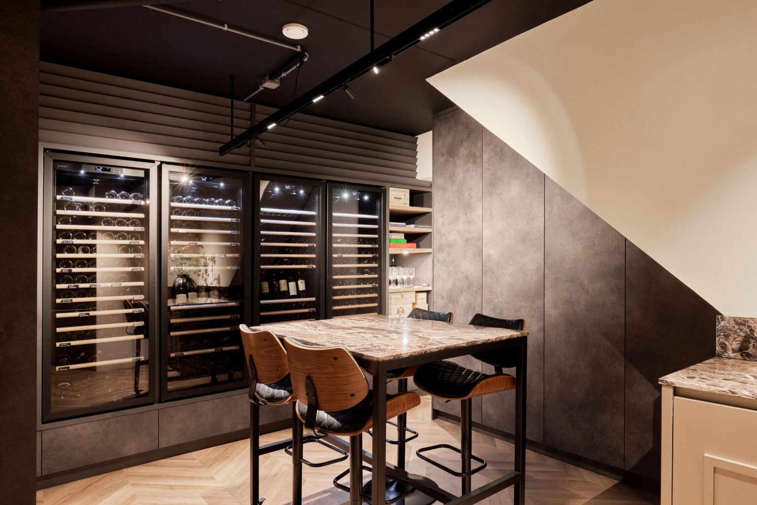 mint interieur wijnkamer totaaloverzicht
